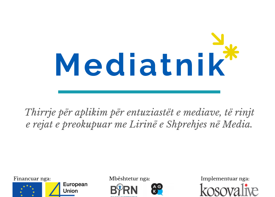 “Mediatnik” – Thirrje për aplikim