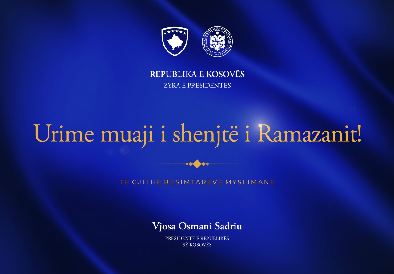 Vjosa Osmani uron Muajin e Ramazanit_1