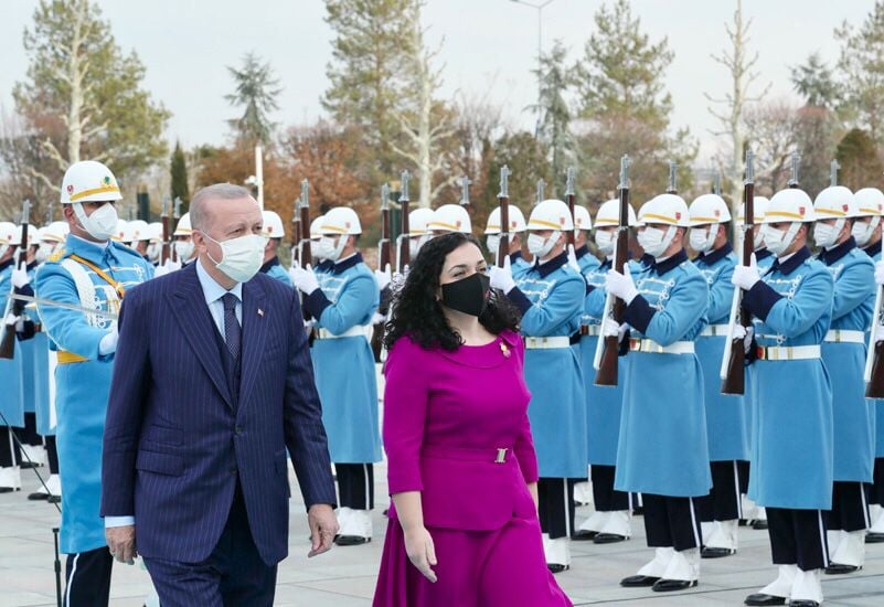 Vjosa Osmani-Recep Tayyip Erdoğan