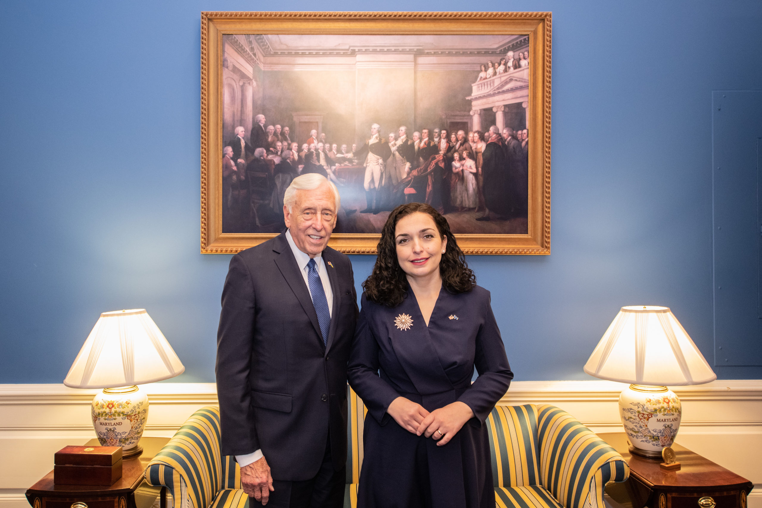 Vjosa Osmani-Steny Hoyer
