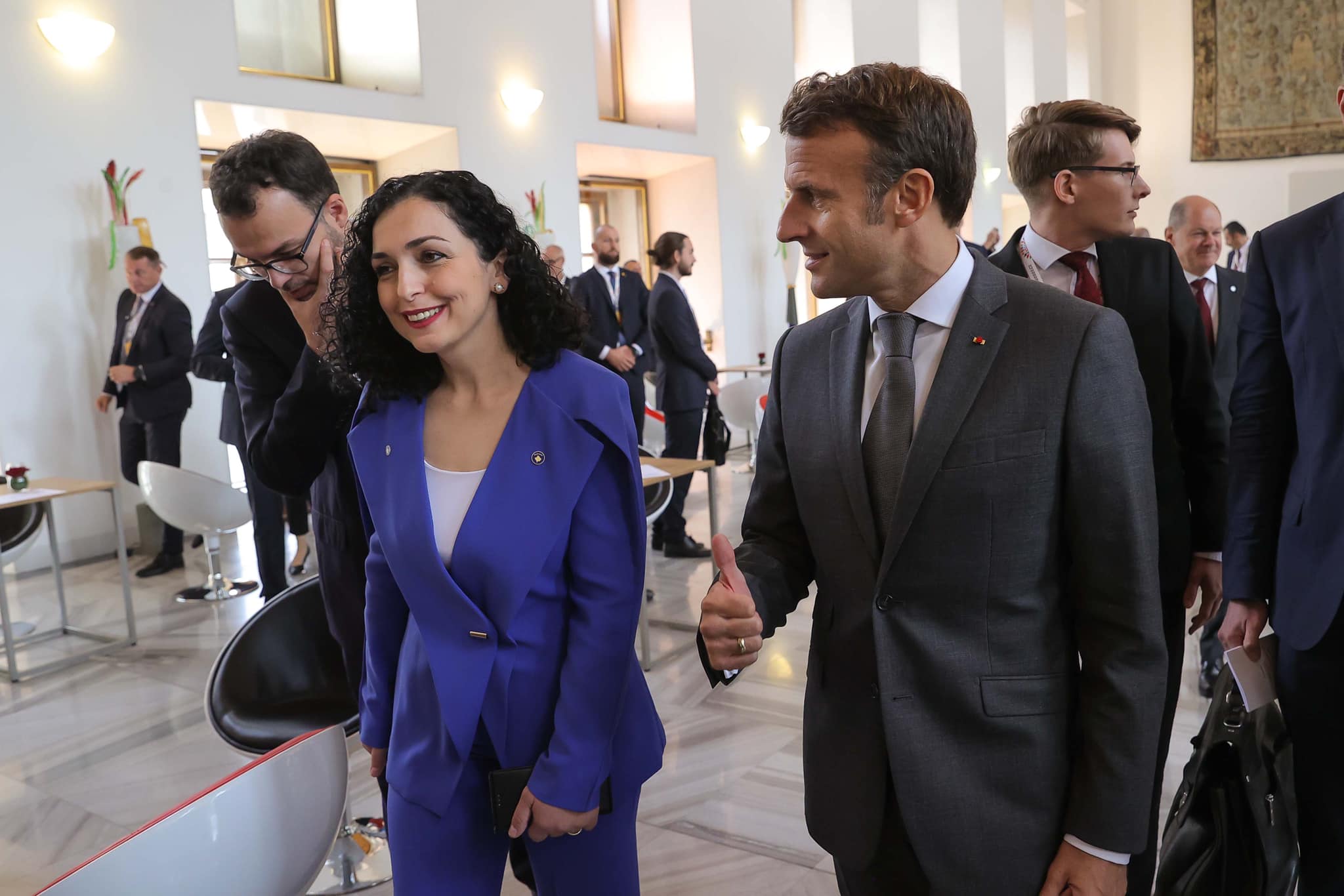 Vjosa Osmani-Emmanuel Macron