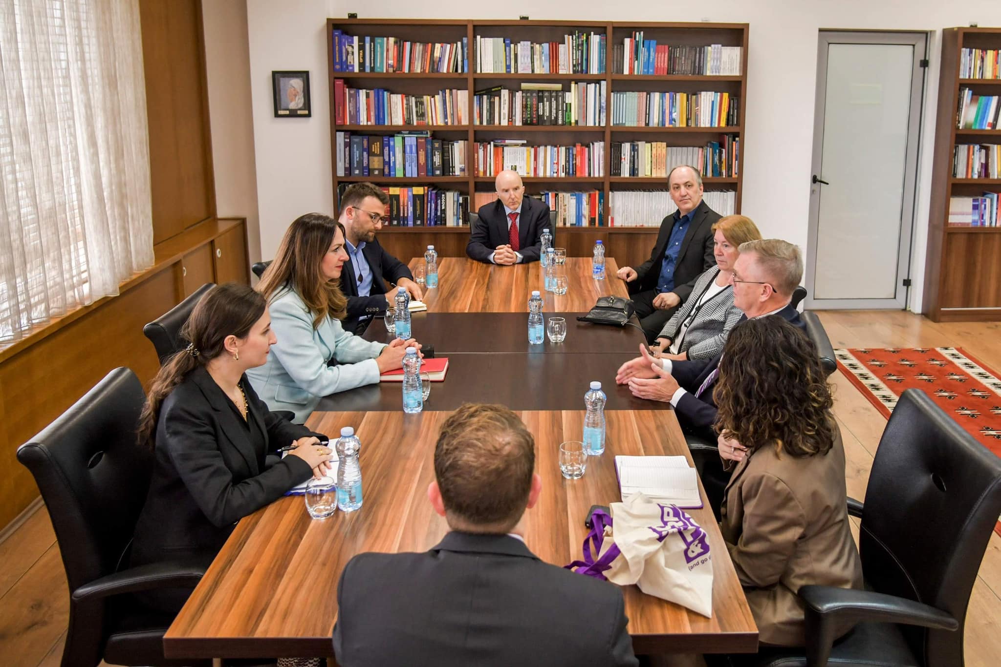 Arberie Nagavci priti një delegacion nga Universiteti i IOWA-s Veriore
