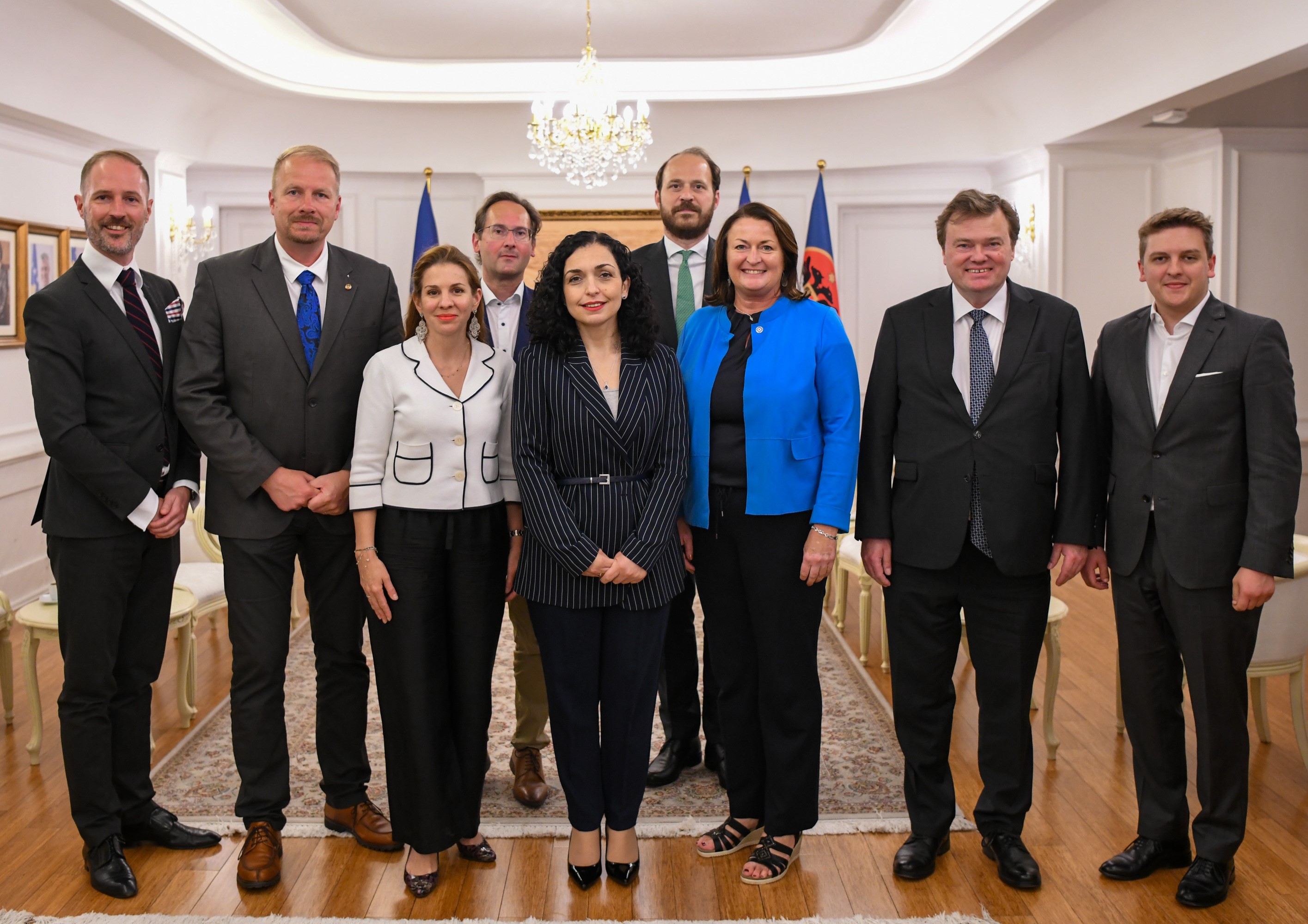 Vjosa Osmani-delegacion të Grupit të Miqësisë Austri-Kosovë në Parlamentin e Austrisë,