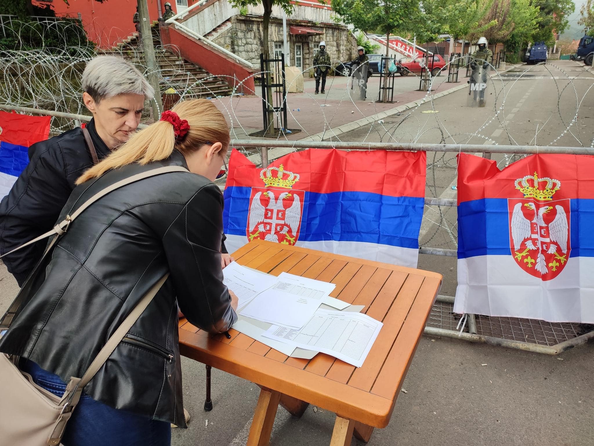 Zvecan protesta