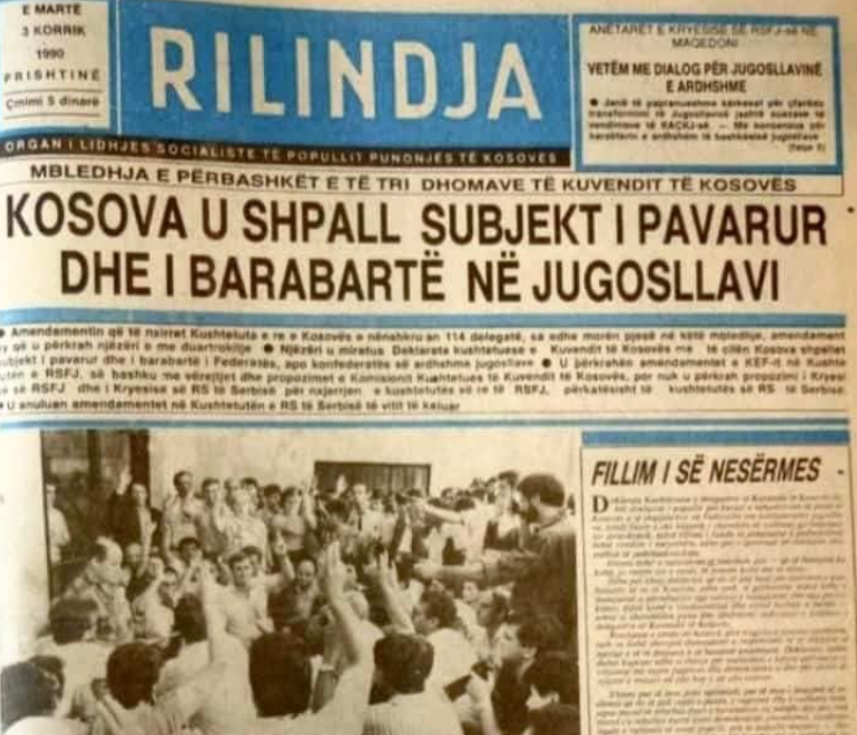 Në 33-vjetorin e Deklaratës Kushtetuese të 2 korrikut 1990