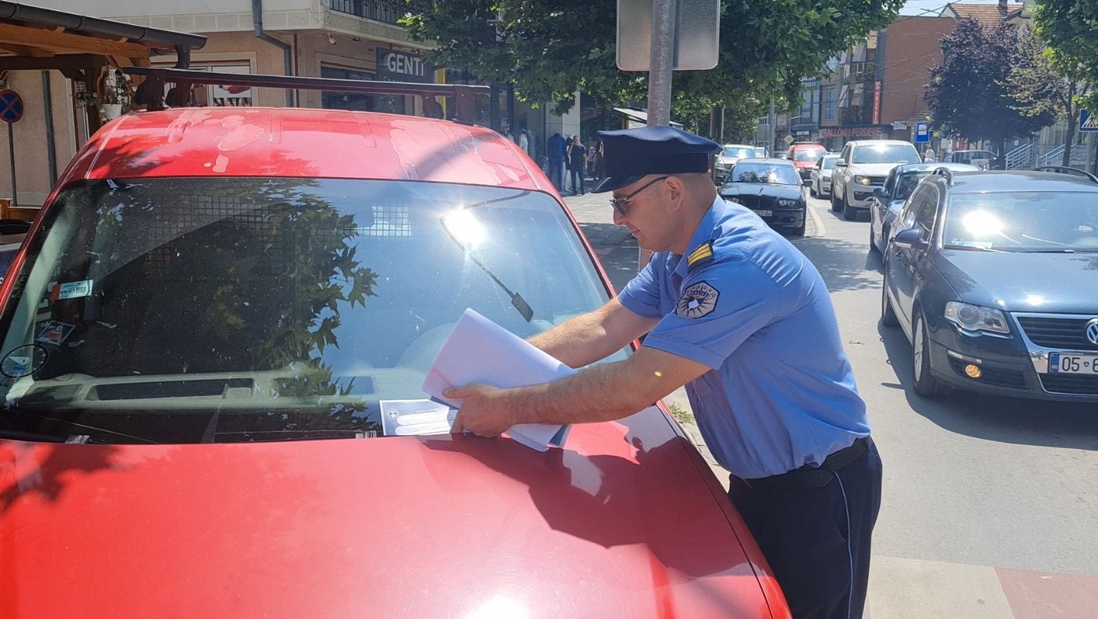 Policia-parking i parregullt