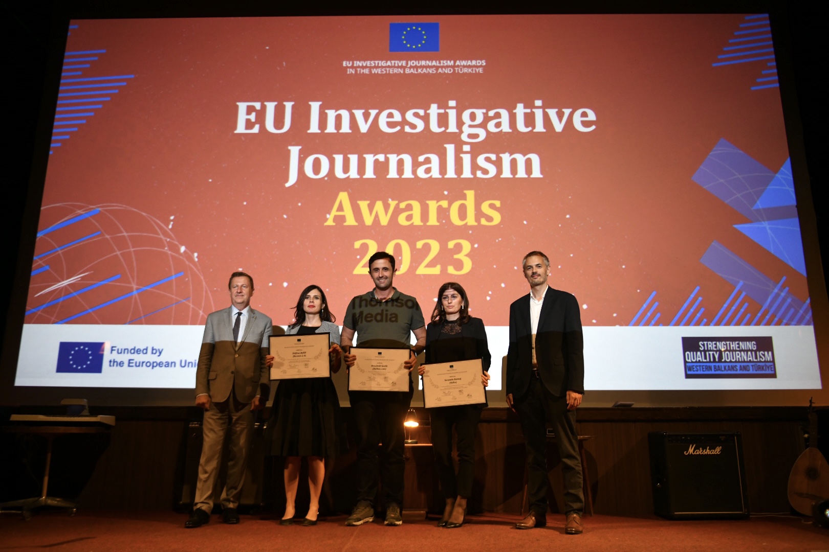 EU Awards-Shpallen fituesit e Çmimit të BE-së për Gazetari Hulumtuese 2023 në Kosovë
