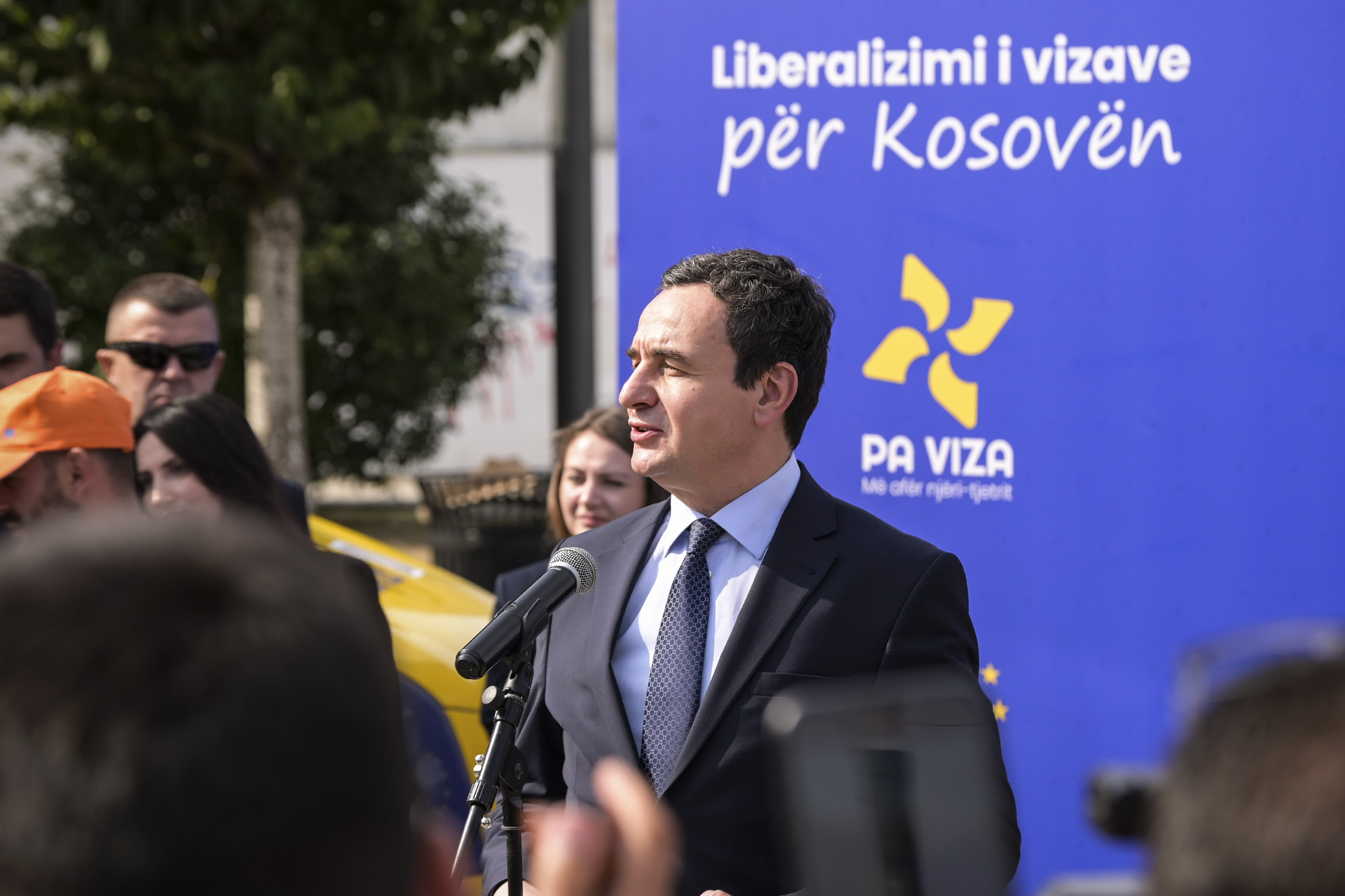 Albin Kurti-Lansohet Fushata Informuese për Liberalizimin e Vizave