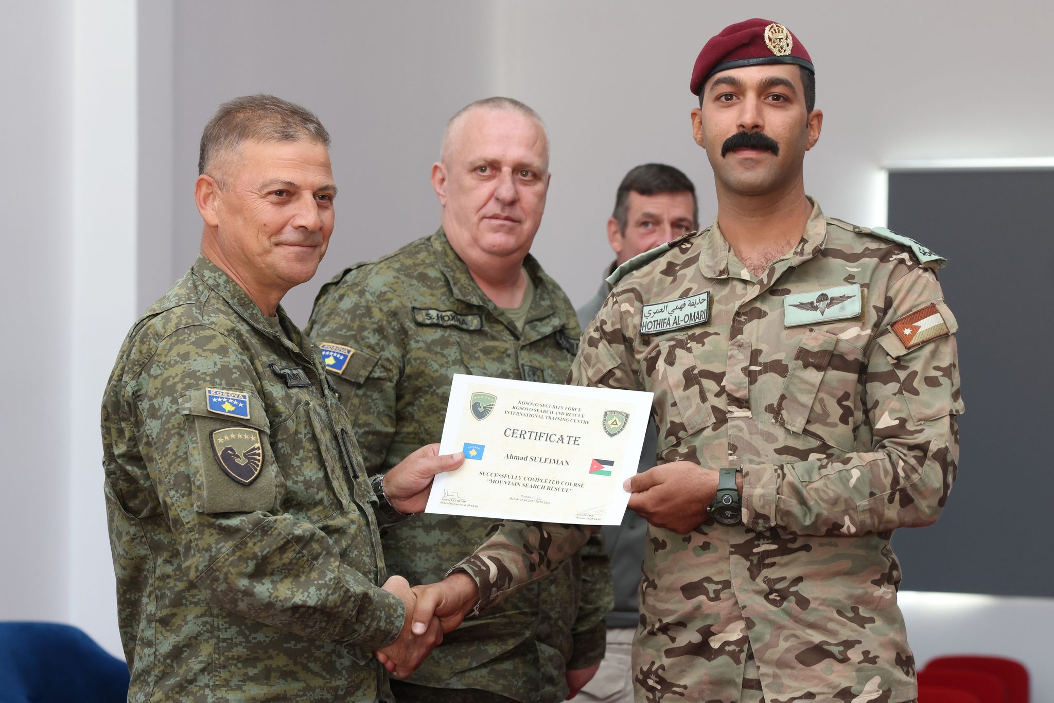 MM- Ushtarë nga Jordania e Shqipëria certifikohen në QNTKSH të FSK-së