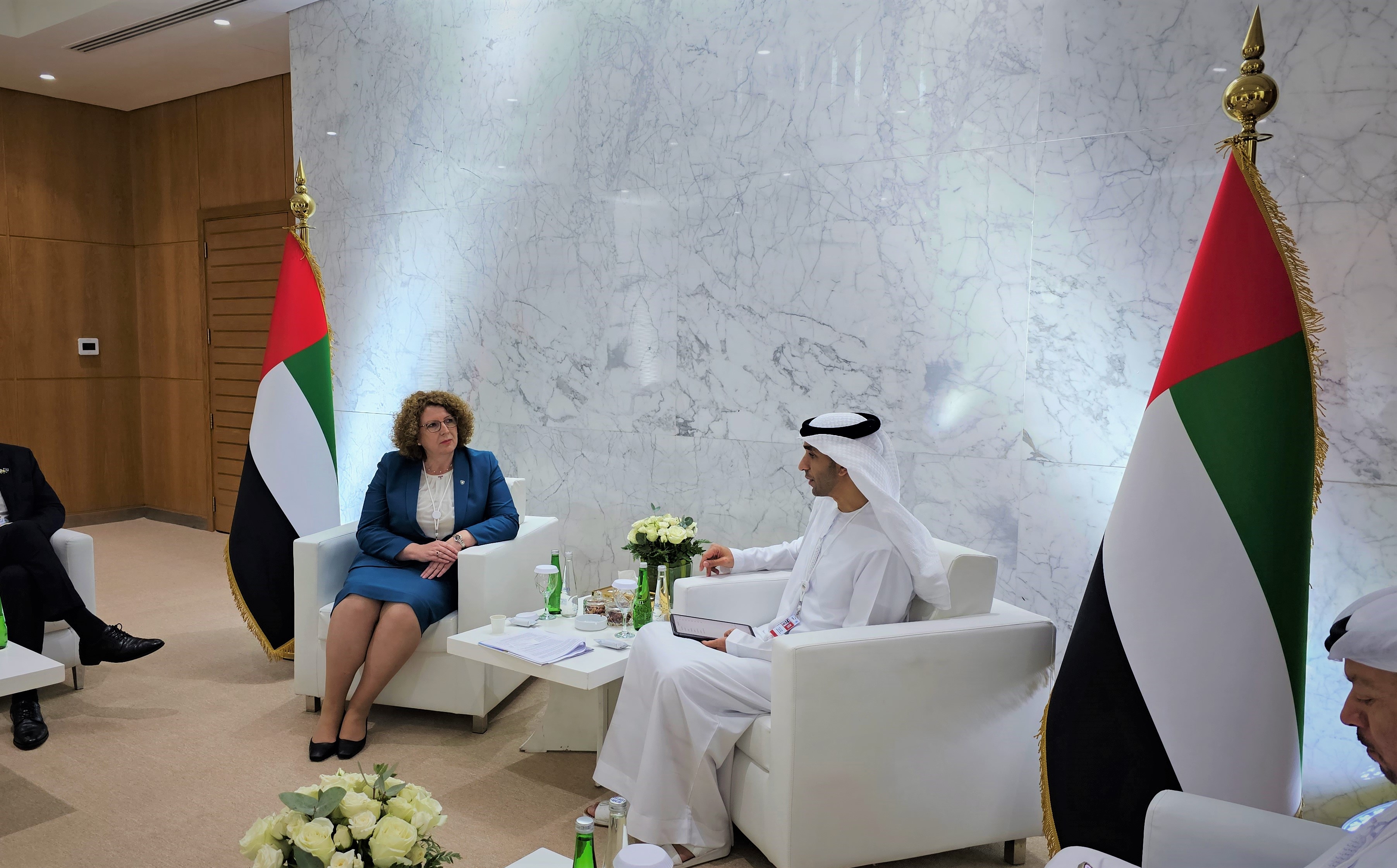 Rozeta Hajdari dhe Ministri Dr. Thani bin Ahmed Al Zeyoudi
