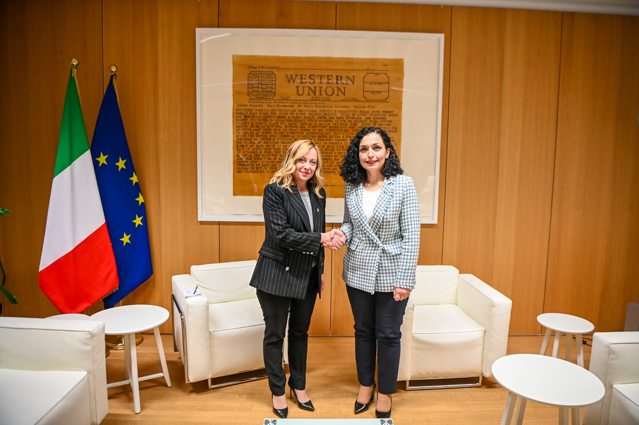 Vjosa Osmani-Giorgia Meloni