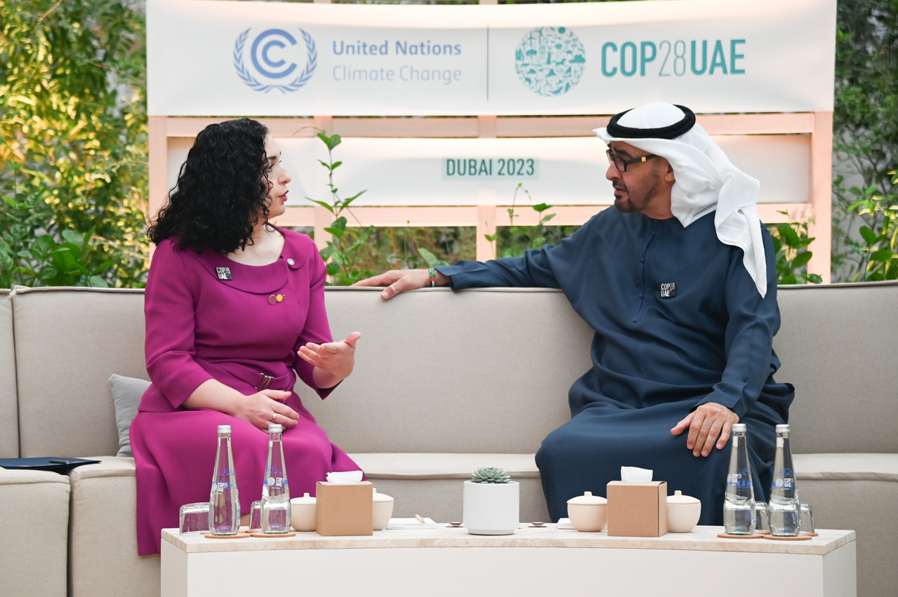 Vjosa Osmani-Sheikh Mohamed bin Zayed Al Nahyan